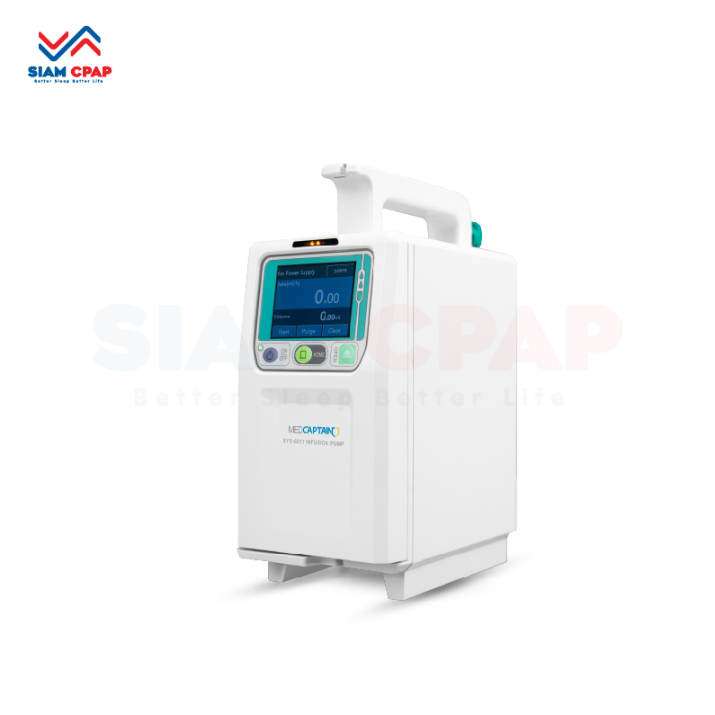 เครื่องควบคุมการให้สารละลายทางหลอดเลือดดำ Infusion Pump Medcaptain รุ่น SYS-6010A รับประกันศูนย์ไทย 1 ปี