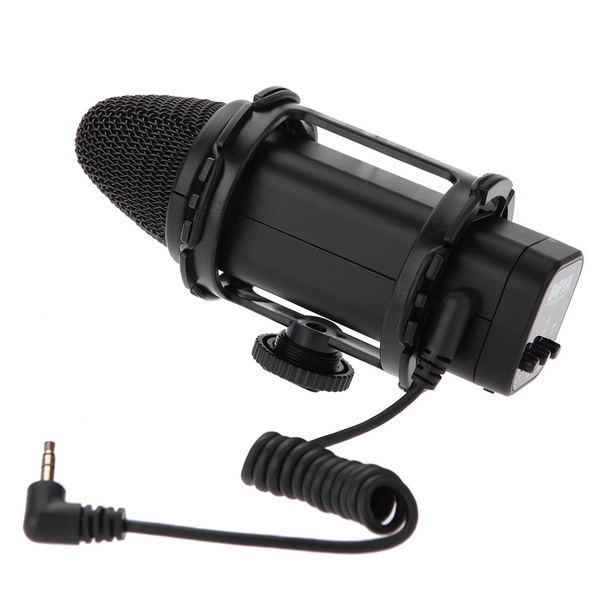 Boya BY-V02 stereo Microphone For DSLR Camera DV Camcorder
