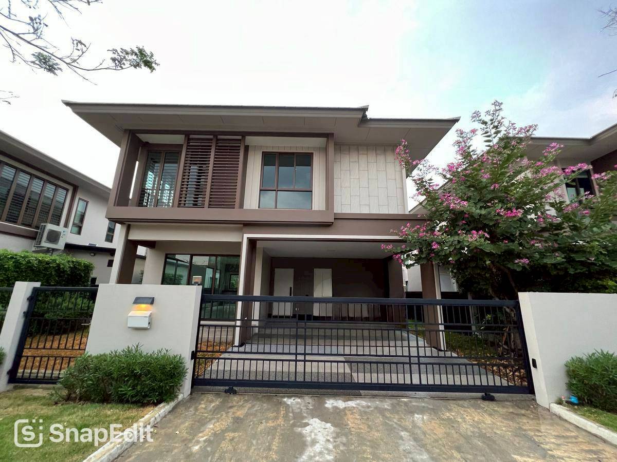ให้เช่าบ้านเดี่ยว หมู่บ้านบุราสิริ กรุงเทพกรีฑาตัดใหม่ บ้านใหม่ไม่เคยอยู่ (N.1632)