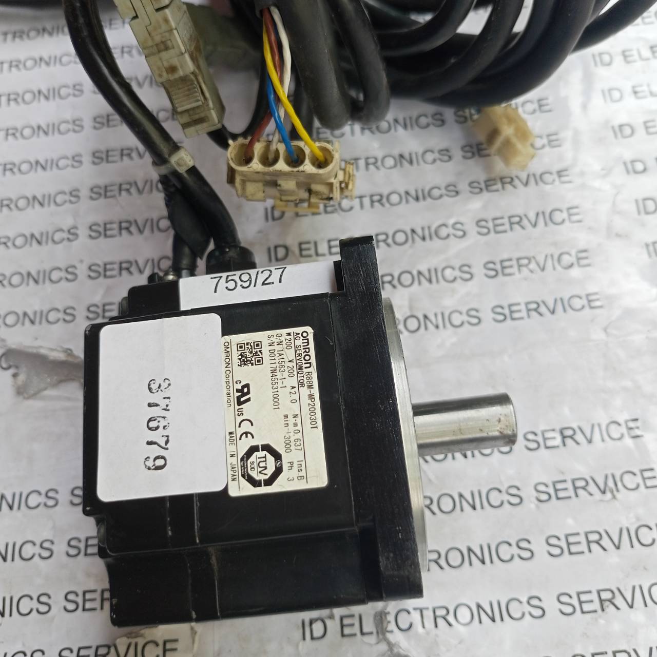 จำหน่าย ซ่อม SERVO MOTOR OMRON R88M-WP20030T