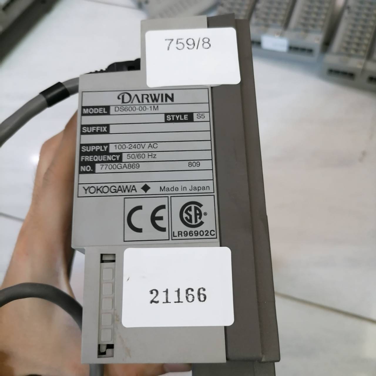 PLC " YOKOGAWA " MODEL : DS600-00-1M