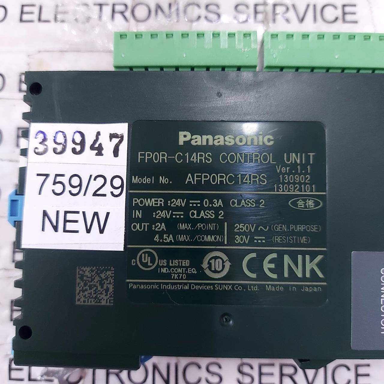 PLC " PANASONIC " MODEL : FP0R-C14RS