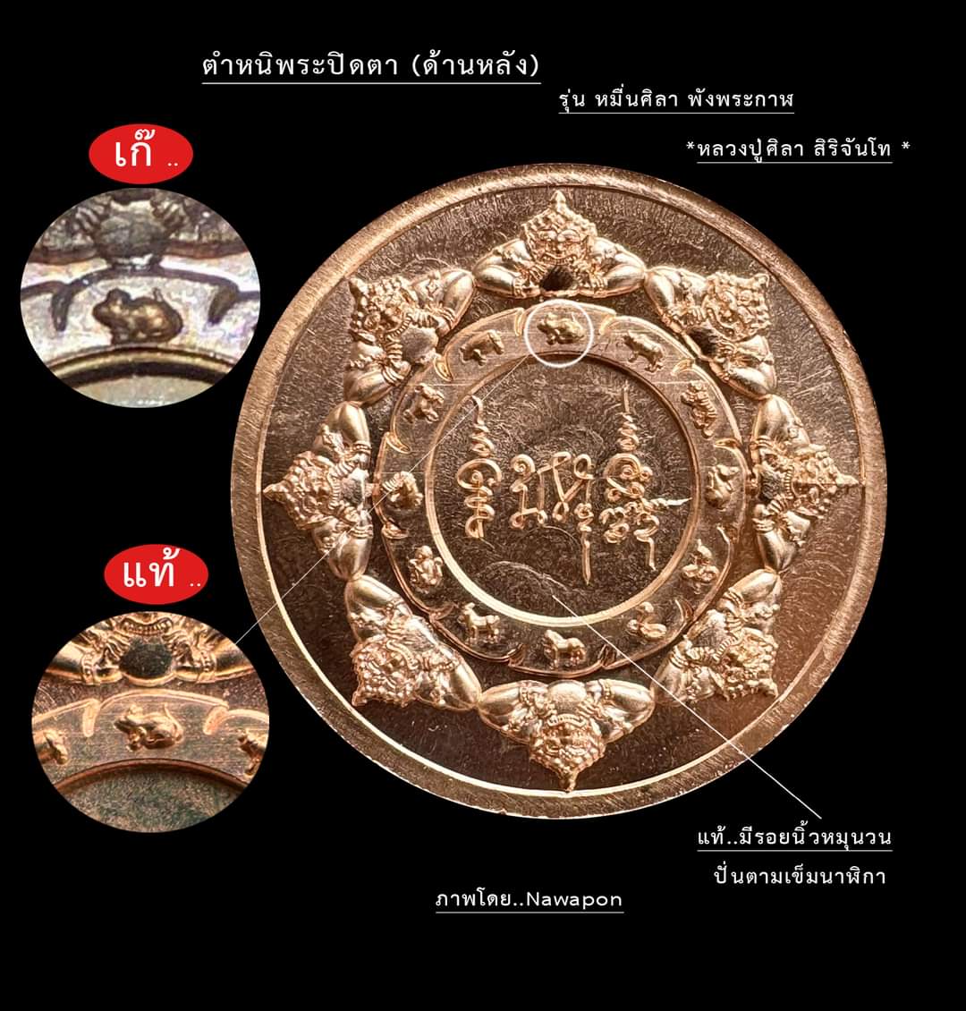 เหรียญพังพะกาฬ หมื่นศิลา หลวงปู่มหาศิลา สิริจันโท วัดพระธาตุหมื่นหิน จ.กาฬสินธุ์ ปี 2566