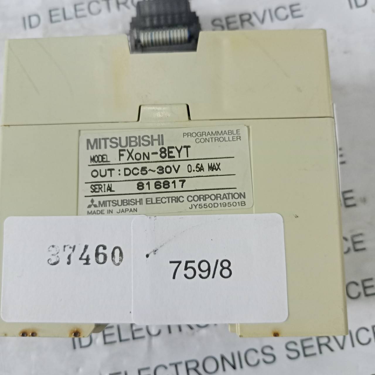 PLC " MITSUBISHI " MODEL : FX0N-8EYT