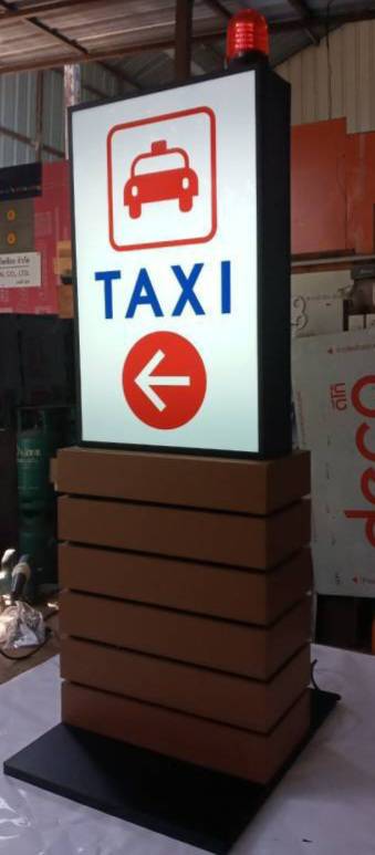 #ตู้ไฟตั้งหน้าร้านLED #TAXI
