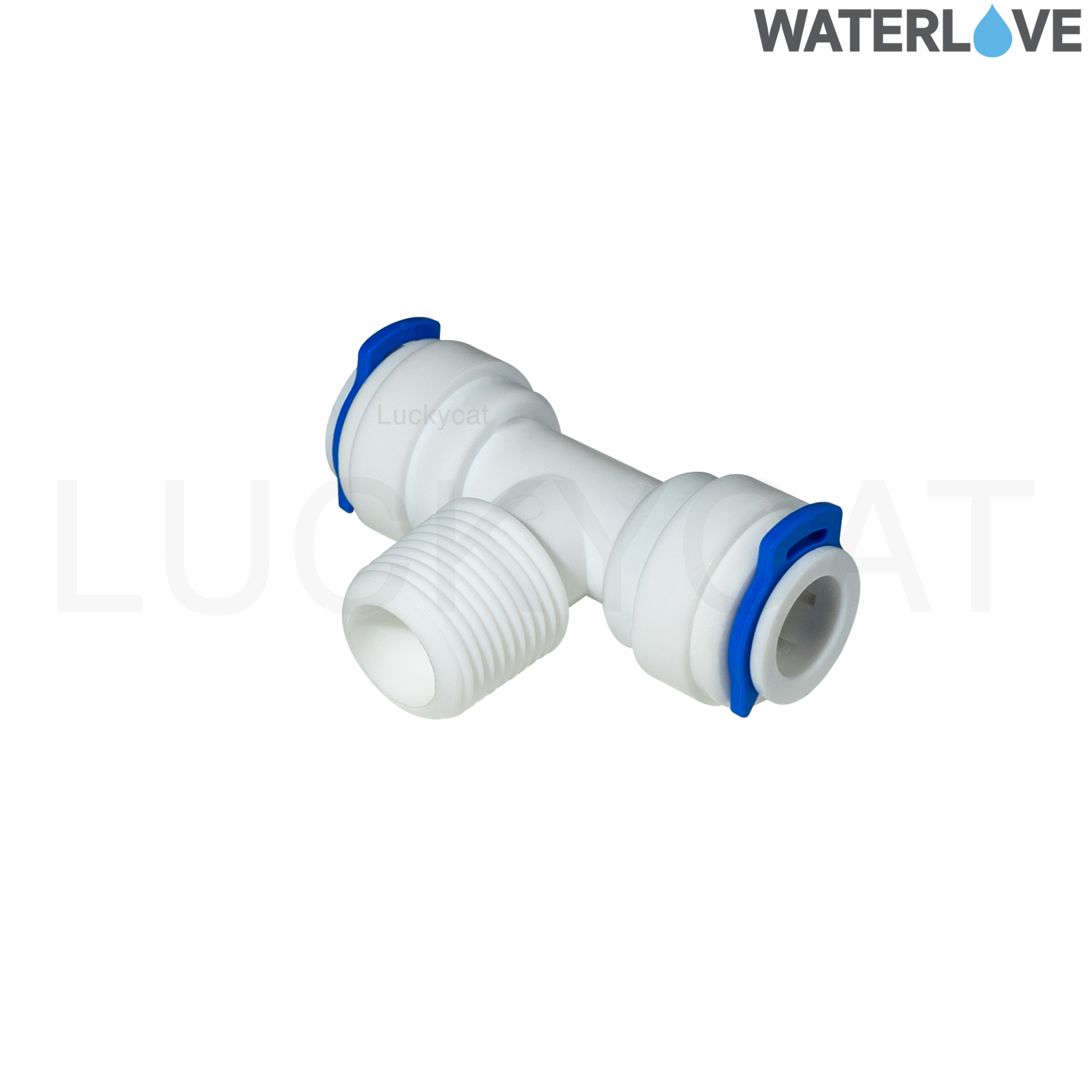 ข้อต่อ 3 ทางเกลียวนอก ขนาด 3 หุน (3/8'') สำหรับสายน้ำ PE สายเครื่องกรองน้ำ