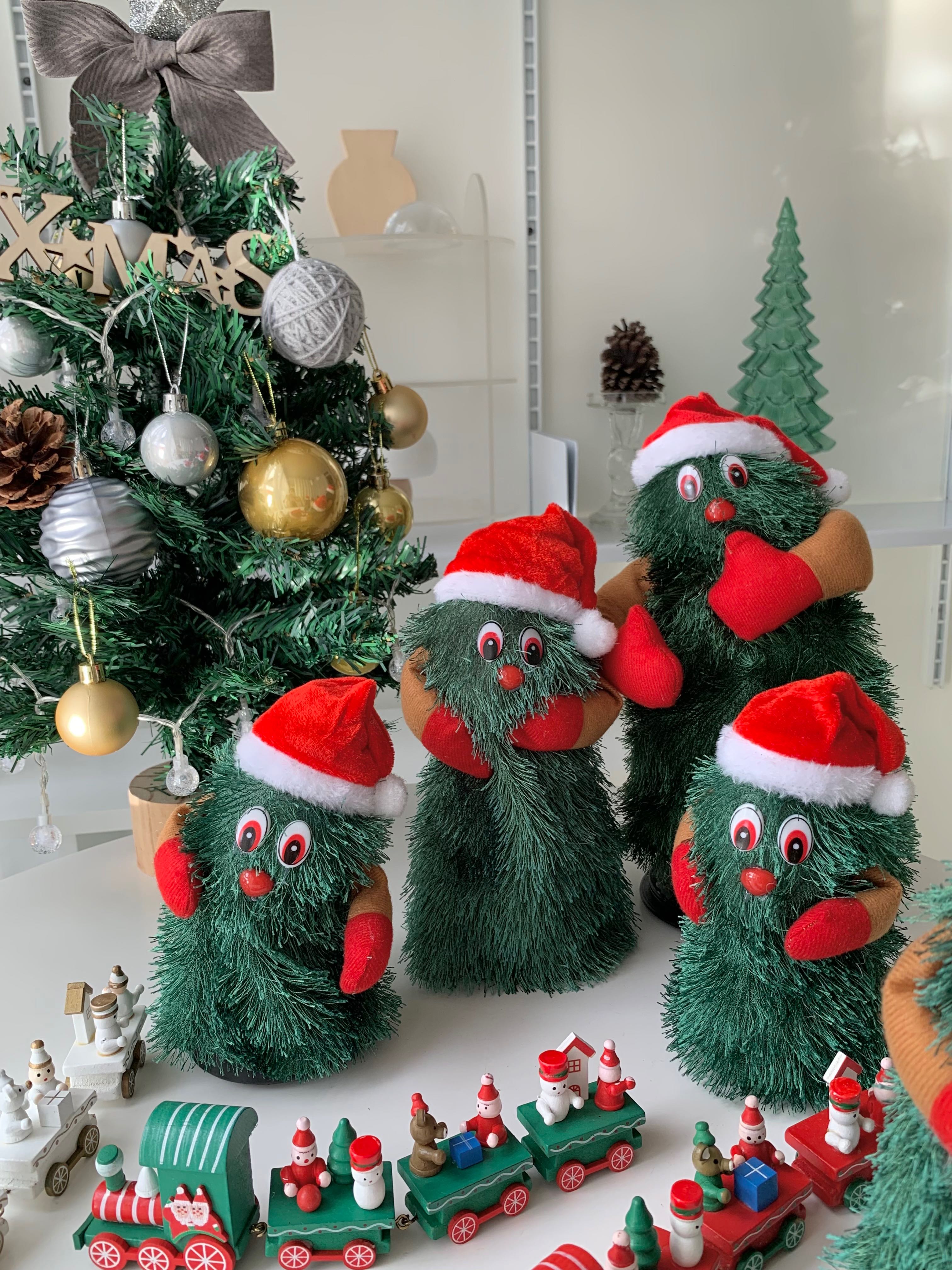 [พร้อมส่ง] Jnihouse : Rotating Christmas Tree ตุ๊กตาต้นคริสต์มาสเต้นได้