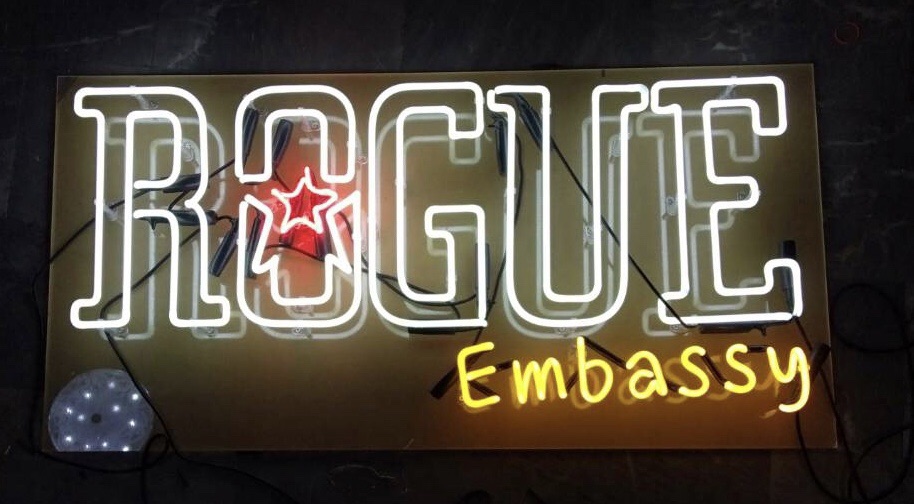 #ป้ายนีออนดัดหลอดแก้ววินเทจ