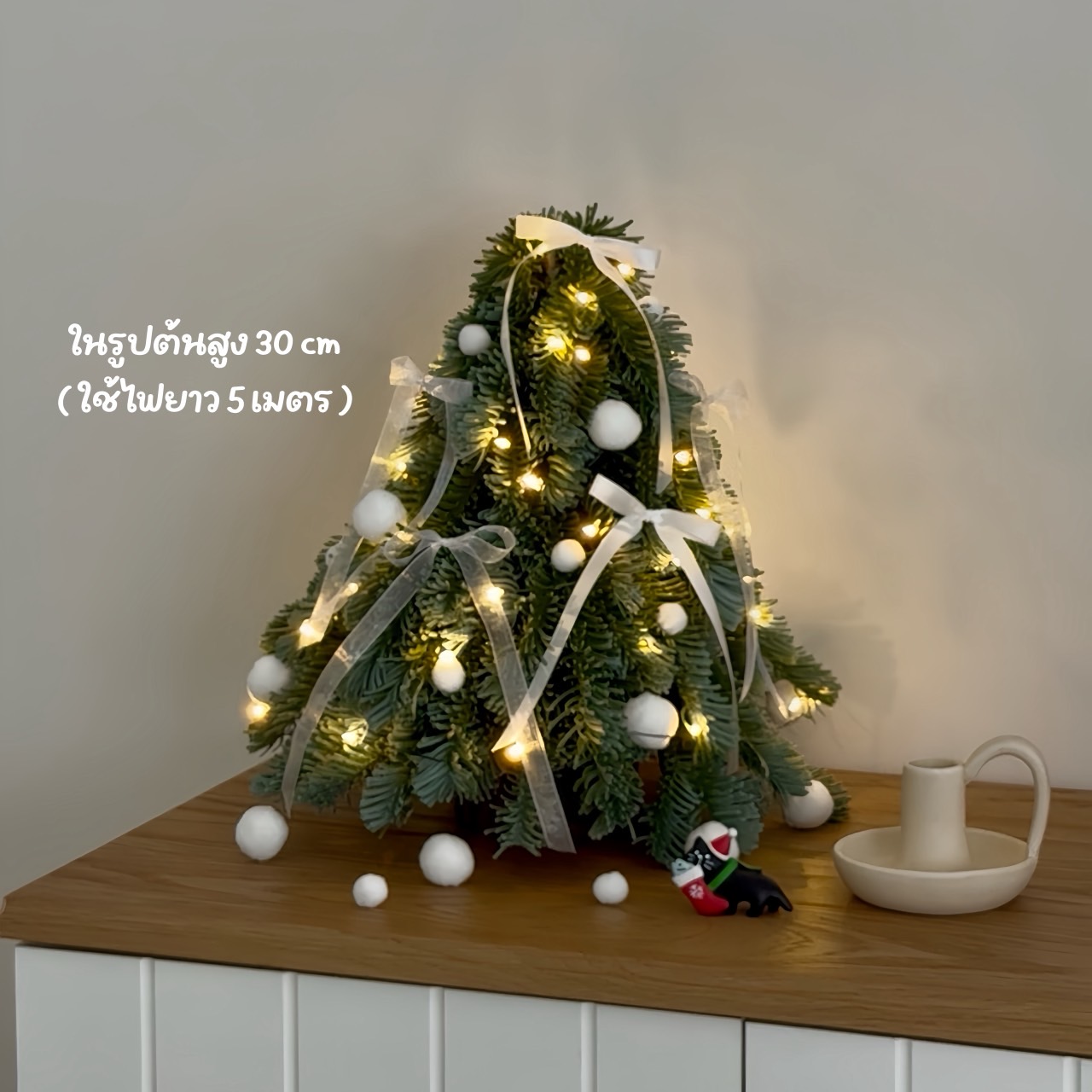 [พร้อมส่ง] Jnihouse : ไฟเส้นลวดสีเขียว 5,10,20 เมตร(Fairy Light)