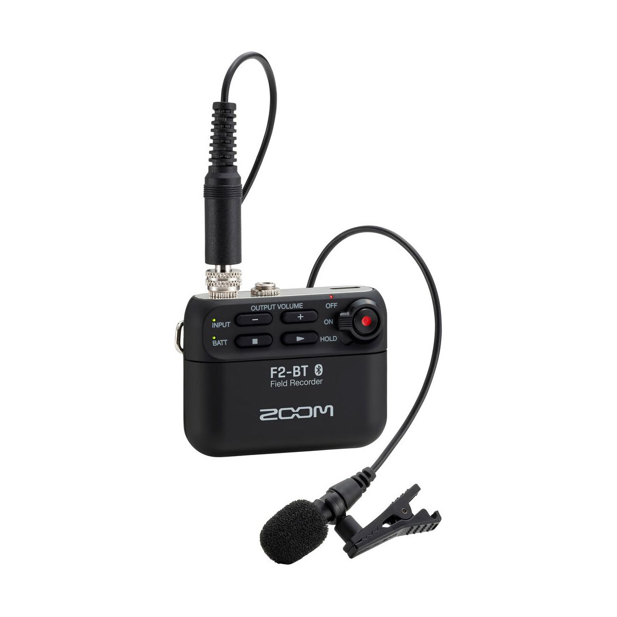 ZOOM F2-BT/B FIELD RECORDER & LAVALIER MIC