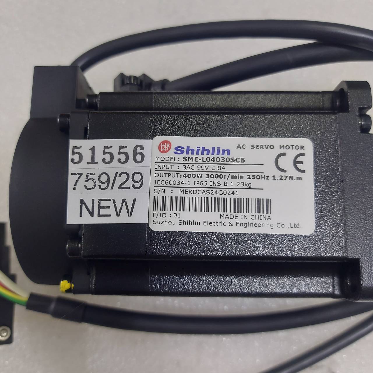 SERVO MOTOR " SHIHLIN " MODEL : SME-L04030SCB