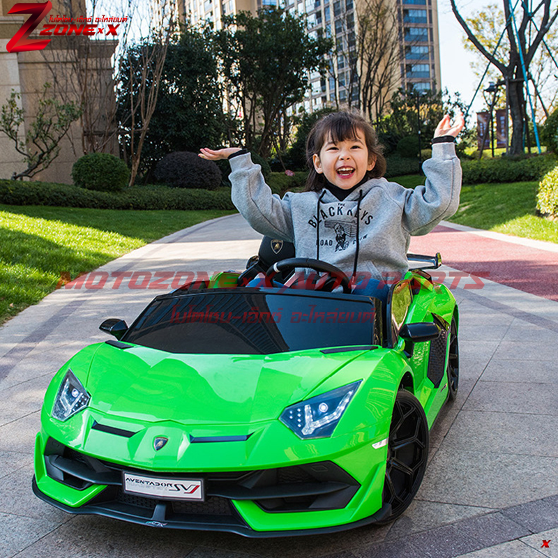 รถยนตร์ไฟฟ้าสำหรับเด้ก มินิ แลมโบกินี่ Lamborghini Mini SVJ Lamborghini SVJ 12V 8km/h