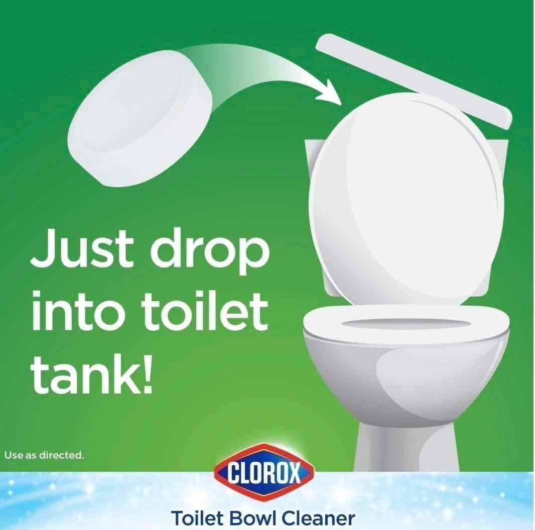 ก้อนล้างทำความสะอาดชักโครกแบบอัตโนมัติ CLOROX Bleach Ultra clean Toilet tablet
