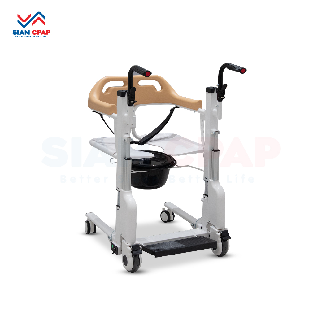 รถเข็นเคลื่อนย้ายคนไข้ (Electric Transfer Chair) รุ่น YK-TC0004 ปรับระดับแบบไฟฟ้า รับประกัน 2 ปี