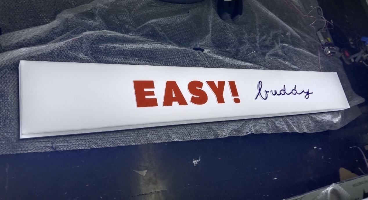 กล่องไฟอะคริลิค ซ่อนไฟled สีขาวนม