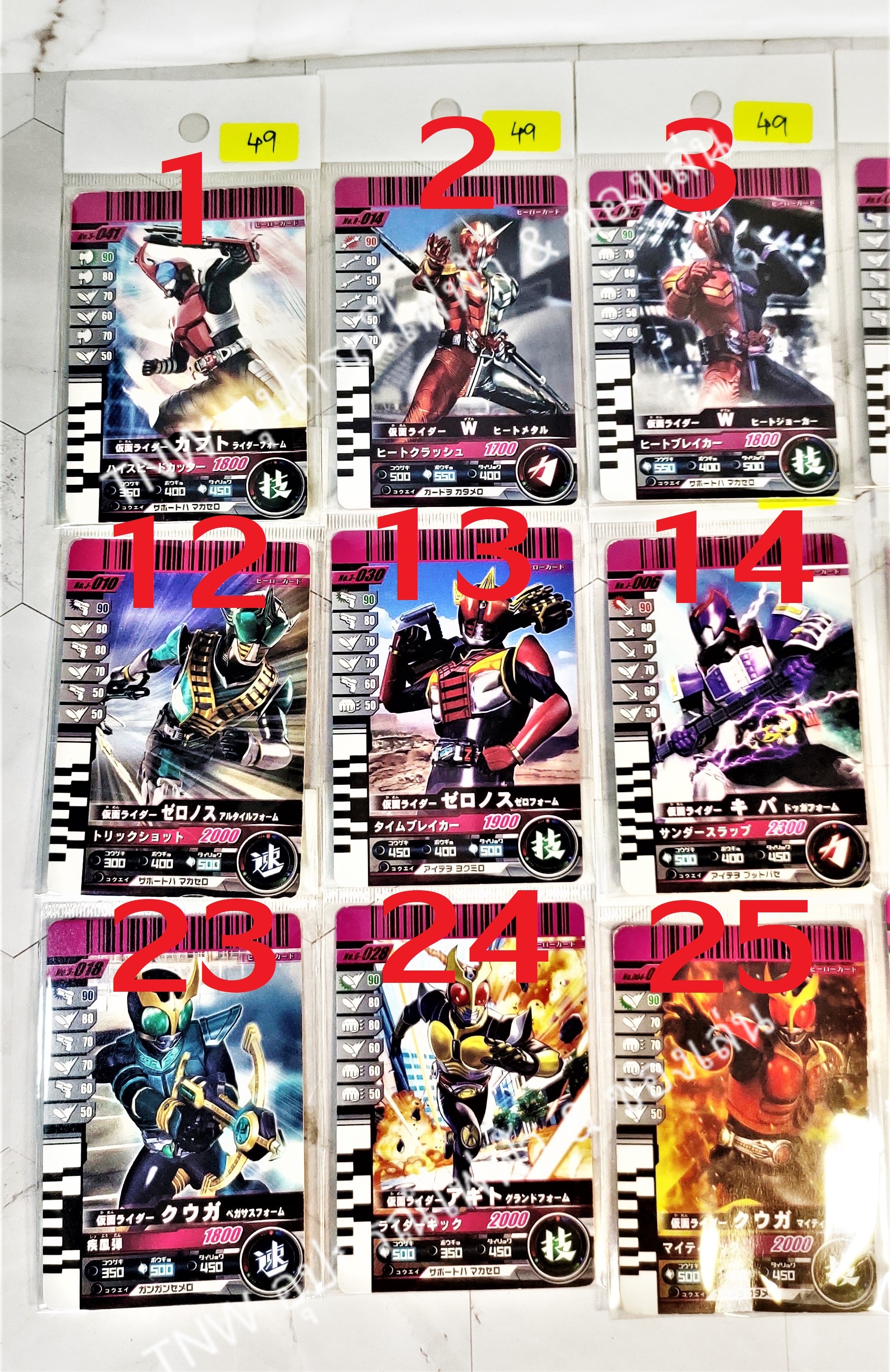 การ์ดมาสค์ไรเดอร์ดีเคท Masked Rider Decade (DX Decade Card)