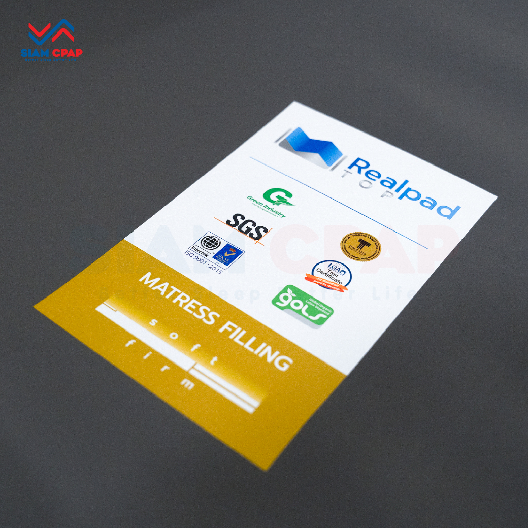 ที่นอนยางพารา กระจายแรงกดทับ นุ่มสบาย ทนทาน Realpad TOP New ปลอกหุ้มหนัง PU รับประกัน 5 ปี