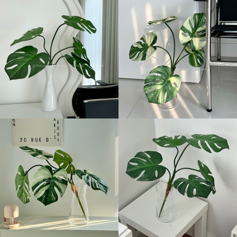 [พร้อมส่ง] Jnihouse : กิ่งมอนสเตร่าประดิษฐ์ (Monstera Plant)(Tree)