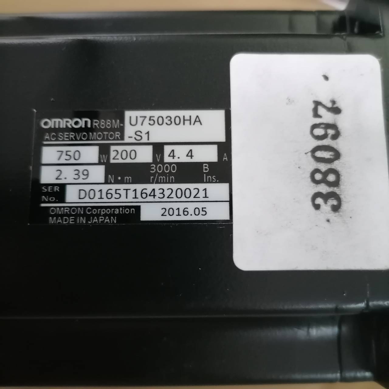 จำหน่าย ซ่อม SERVO MOTOR OMRON R88M-U75030HA