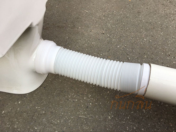 ท่อเฟล็กซ์ชักโครกออกหลัง ท่ออ่อนชักโครกเข้ากำแพง
