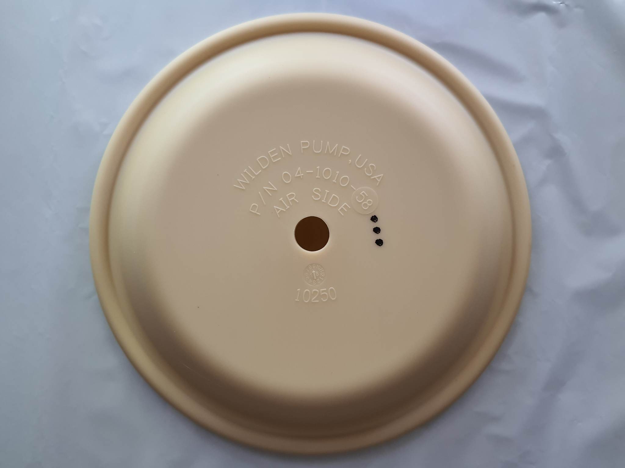 Diaphragm Rubber Part 04-1010-58 (Wil-Flex)