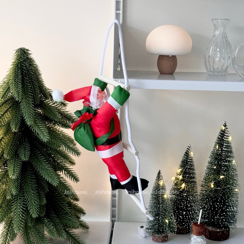 [พร้อมส่ง] Jnihouse : Climbing Santa ตุ๊กตาซานต้าปีนเชือก