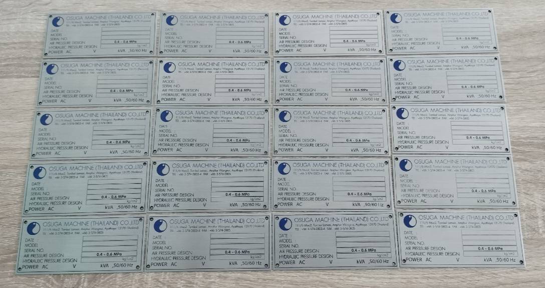 #ป้ายสแตนเลสกัดกรด