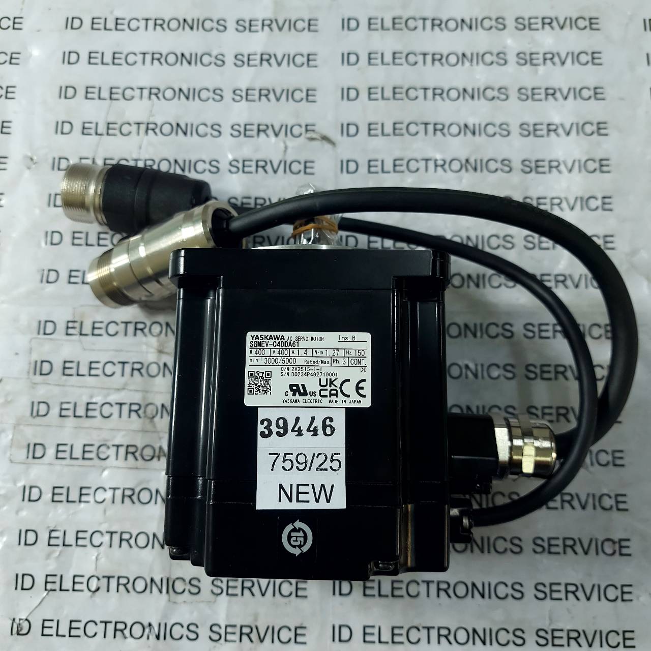 SERVO MOTOR "YASKAWA" MODEL : SGMEV-04DDA61