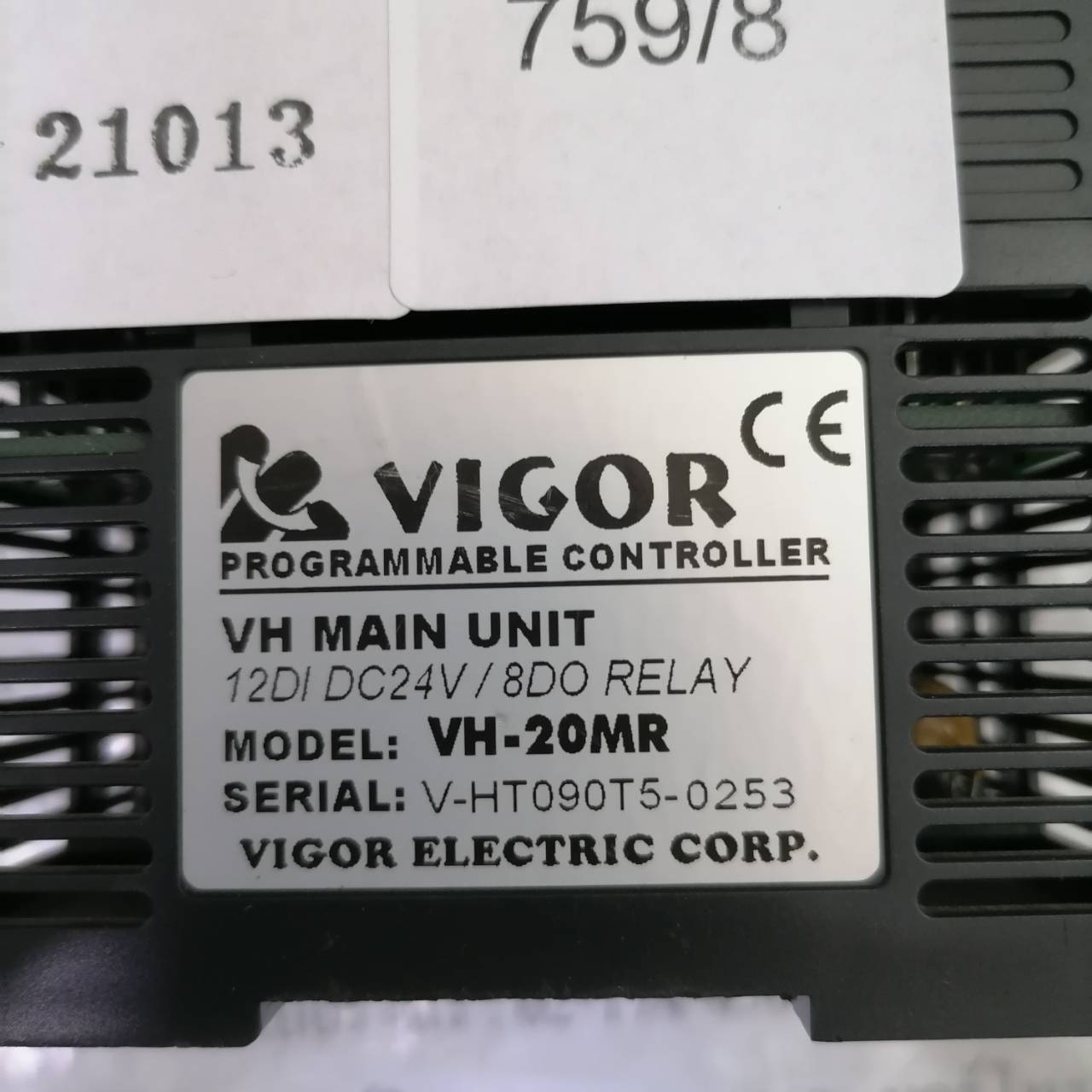 PLC " VIGOR " MODEL : VH-20MR