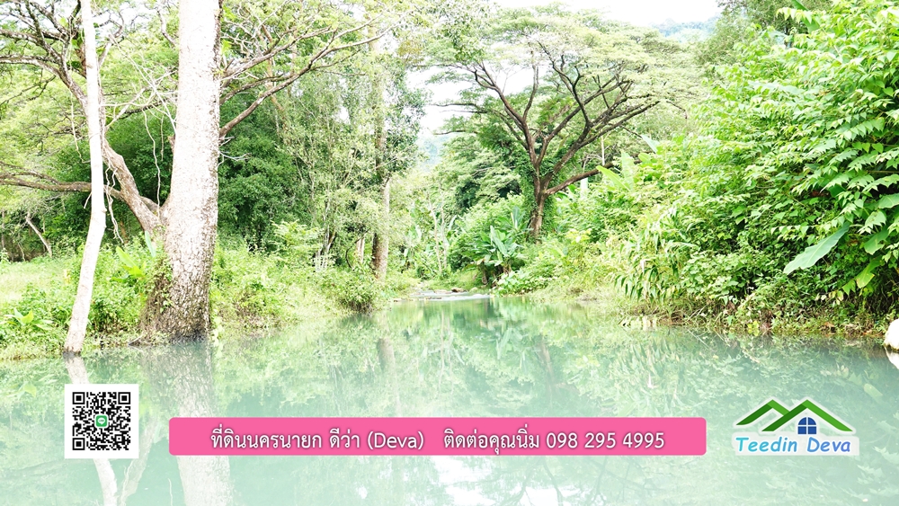 ที่ดินนครนายก ติดลำธารสวยๆ ที่ดินแปลงสวย 6 ไร่ ทำเลดี ในอ้อมกอดของขุนเขา ด้านหลังติดลำธารธรรมชาติ