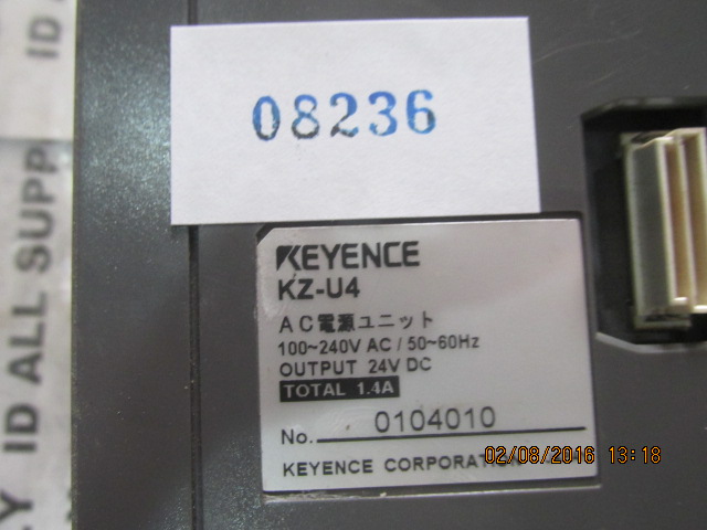 PLC " KEYENCE " MODEL : KZ-U4
