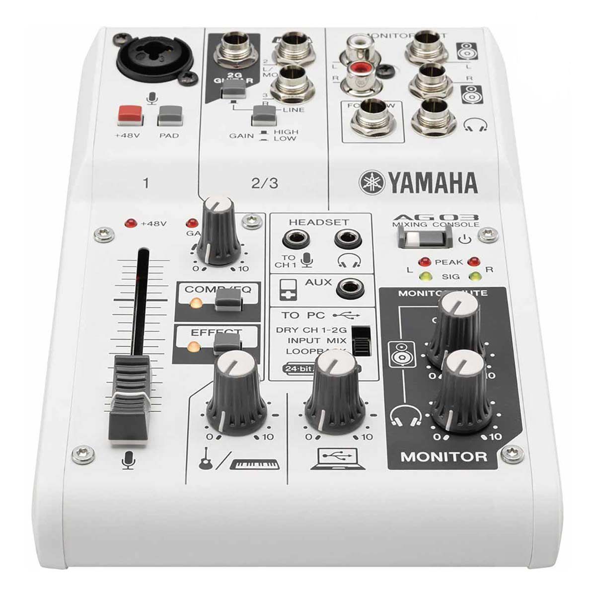 YAMAHA AG03 Multipurpose 3-channel mixer with USB audio interface