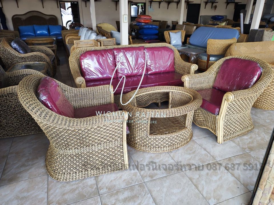 ชุดรับแขกหวายแท้เจ้าคุณ