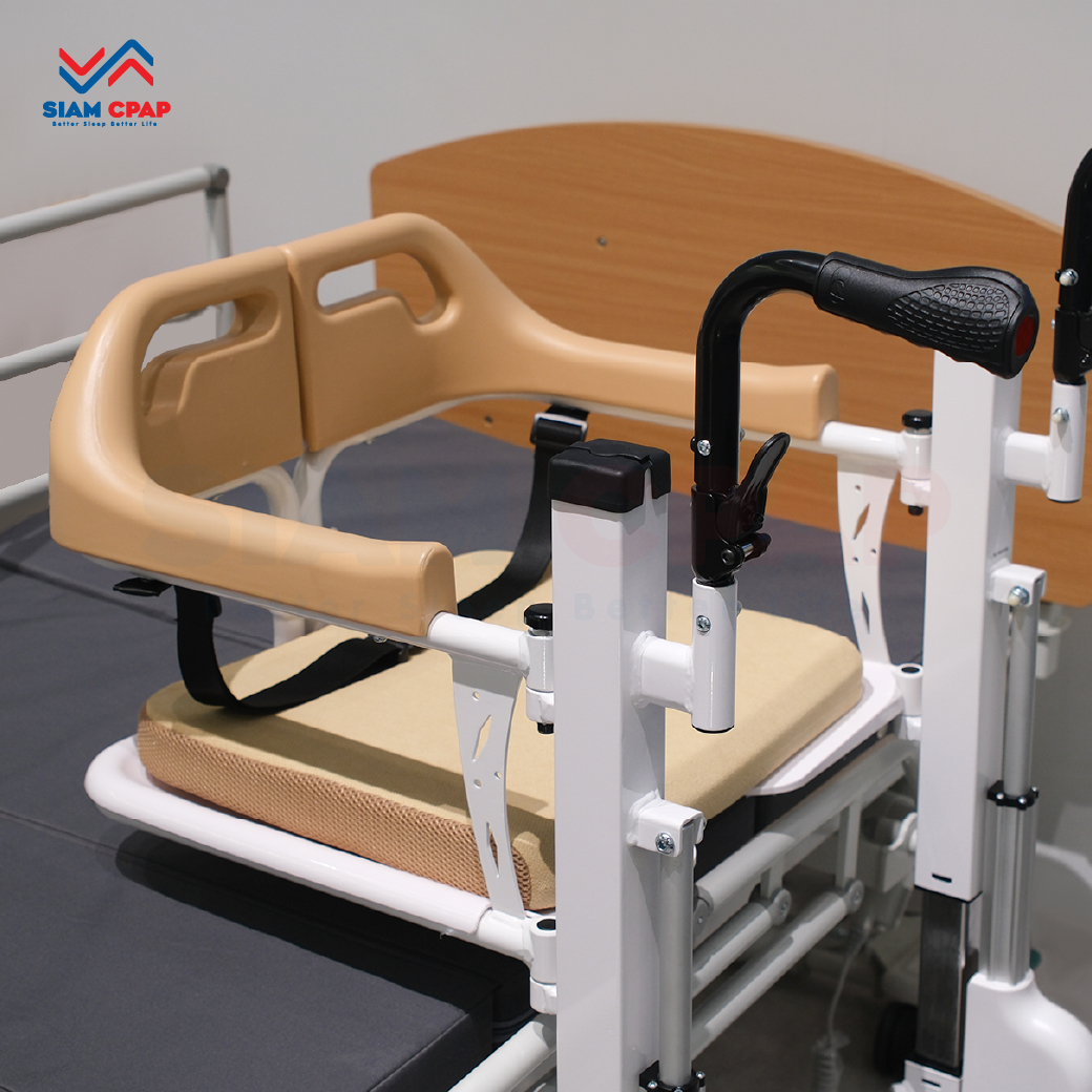 รถเข็นเคลื่อนย้ายคนไข้ (Electric Transfer Chair) รุ่น YK-TC0004 ปรับระดับแบบไฟฟ้า รับประกัน 2 ปี