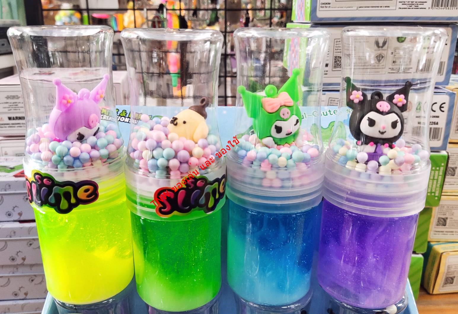 สไลม์ ตัวการ์ตูน น่ารัก สีสวยสดใส กลิ่นหอม (คละสี)