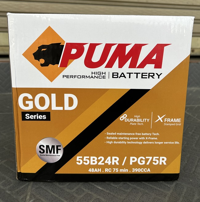 แบตเตอรี่พูม่า PUMA 55B24R PG75R สำหรับรถยนต์ไฟฟ้า Deepal S07