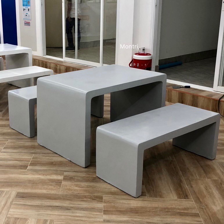 ชุดโต๊ะปูนซีเมนต์สไตล์ลอฟท์ โต๊ะปูนลอฟท์ โต๊ะปูนสไตล์ลอฟท์ แต่งบ้านสไตล์ Modern Classic