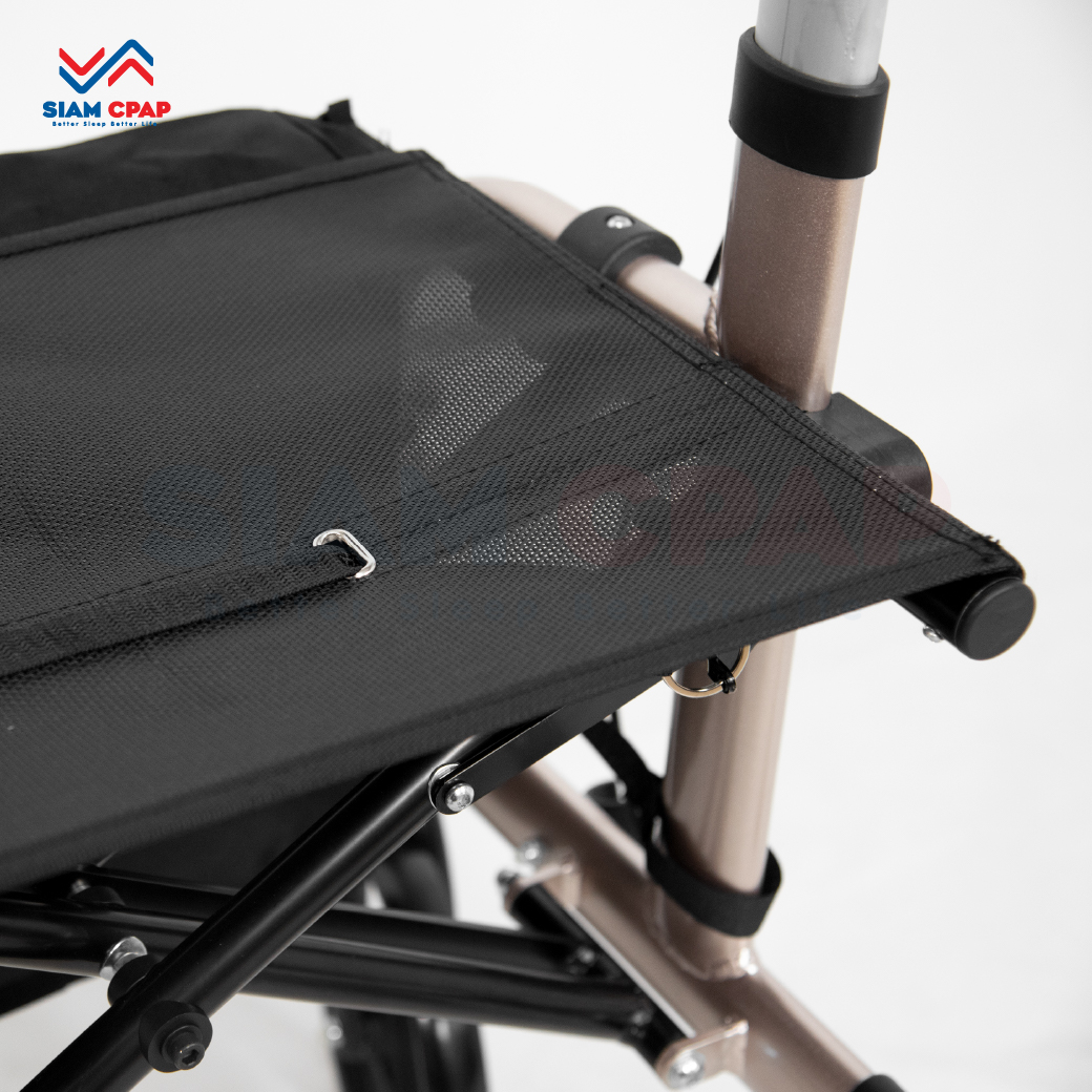 รุ่นใหม่ Rollator จากแบรนด์ Better รุ่น BT804L วอล์คเกอร์ 4 ล้อ อุปกรณ์ช่วยพยุงเดินและฝึกเดิน พร้อมที่นั่งในตัว รับประกันสินค้า 1 ปี