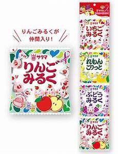 ลูกอม sakuma milk candy 4 รสชาติ 42 g (สตรอเบอร์รี่มิลค์/มะนาวคอริท/องุ่นมิลค์/แอปเปิ้ลมิลค์)