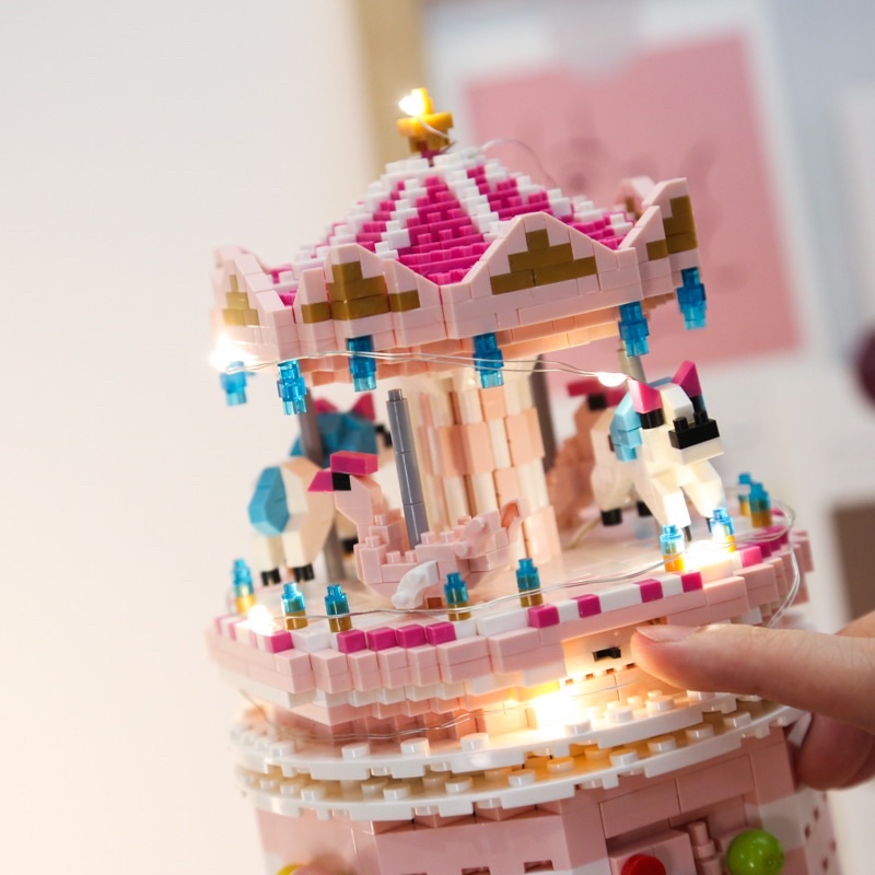 [พร้อมส่ง] Jnihouse : Wonderland brick ,ตัวต่อปราสาทพาสเทล (Castle bricks)