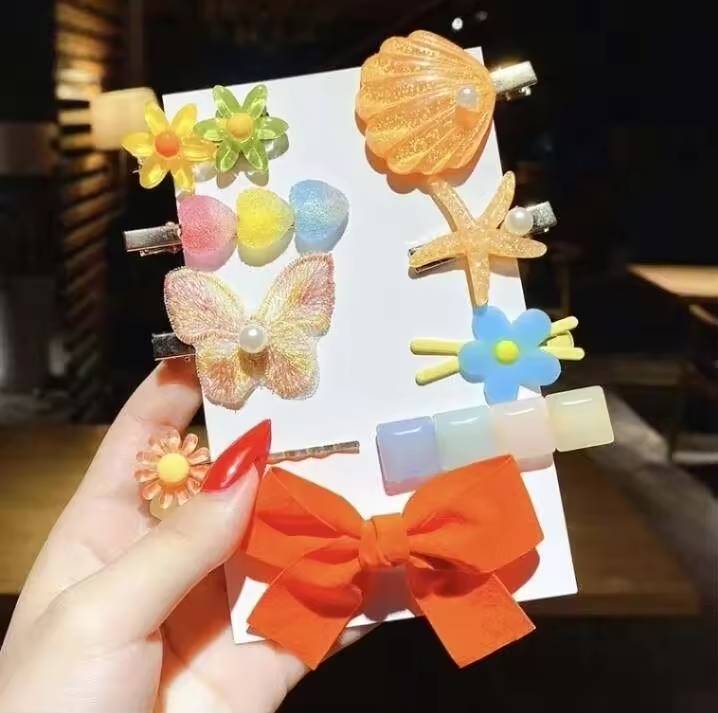 💗มาหยากิ๊ฟช้อป💗กิ๊บติดผม กิ๊บน่ารัก สีสวย สดใส แพ็ค 14 ชิ้น กิ๊บสำหรับเด็กผู้หญิง