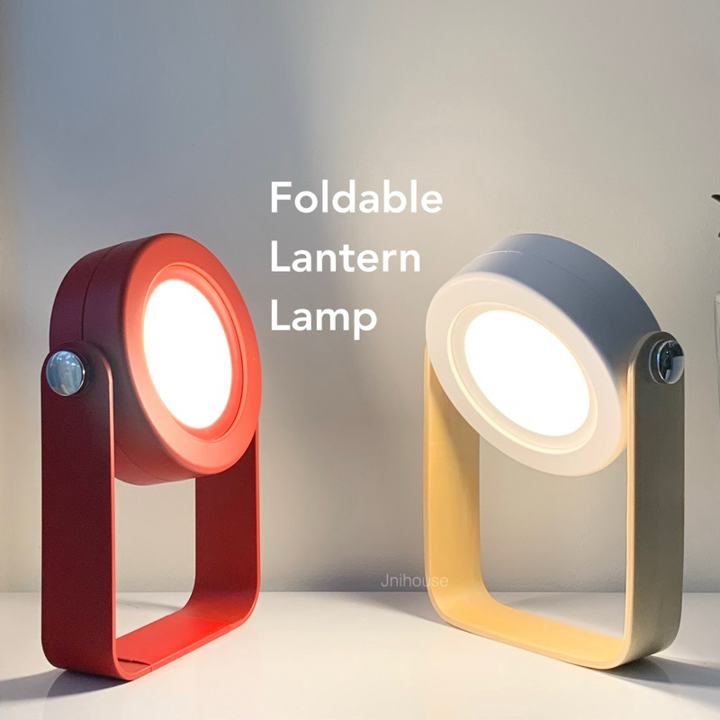 [พร้อมส่ง] Jnihouse : Foldable lantern lamp โคมไฟตั้งโต๊ะ