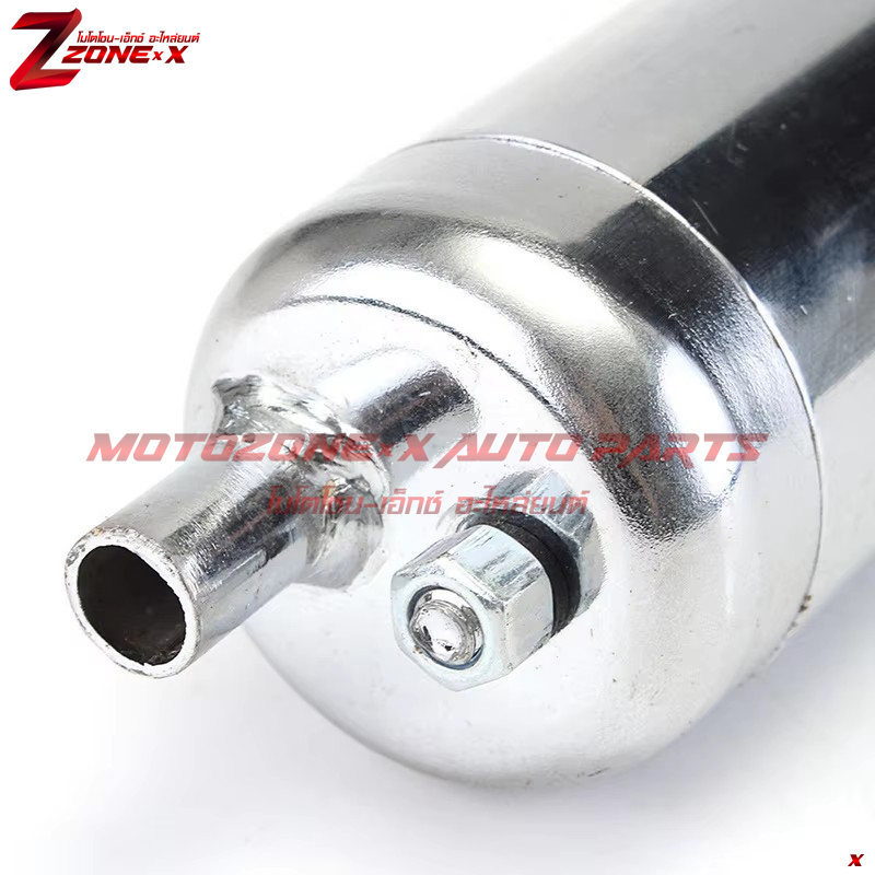 ท่อไอเสียโครเมียม Chrome Muffler Exhaust Pipe 2-Stroke 49cc 60cc 66cc 80cc motorized bicycle อุปกรณ์เสริม แชสซี Part อะไหล่