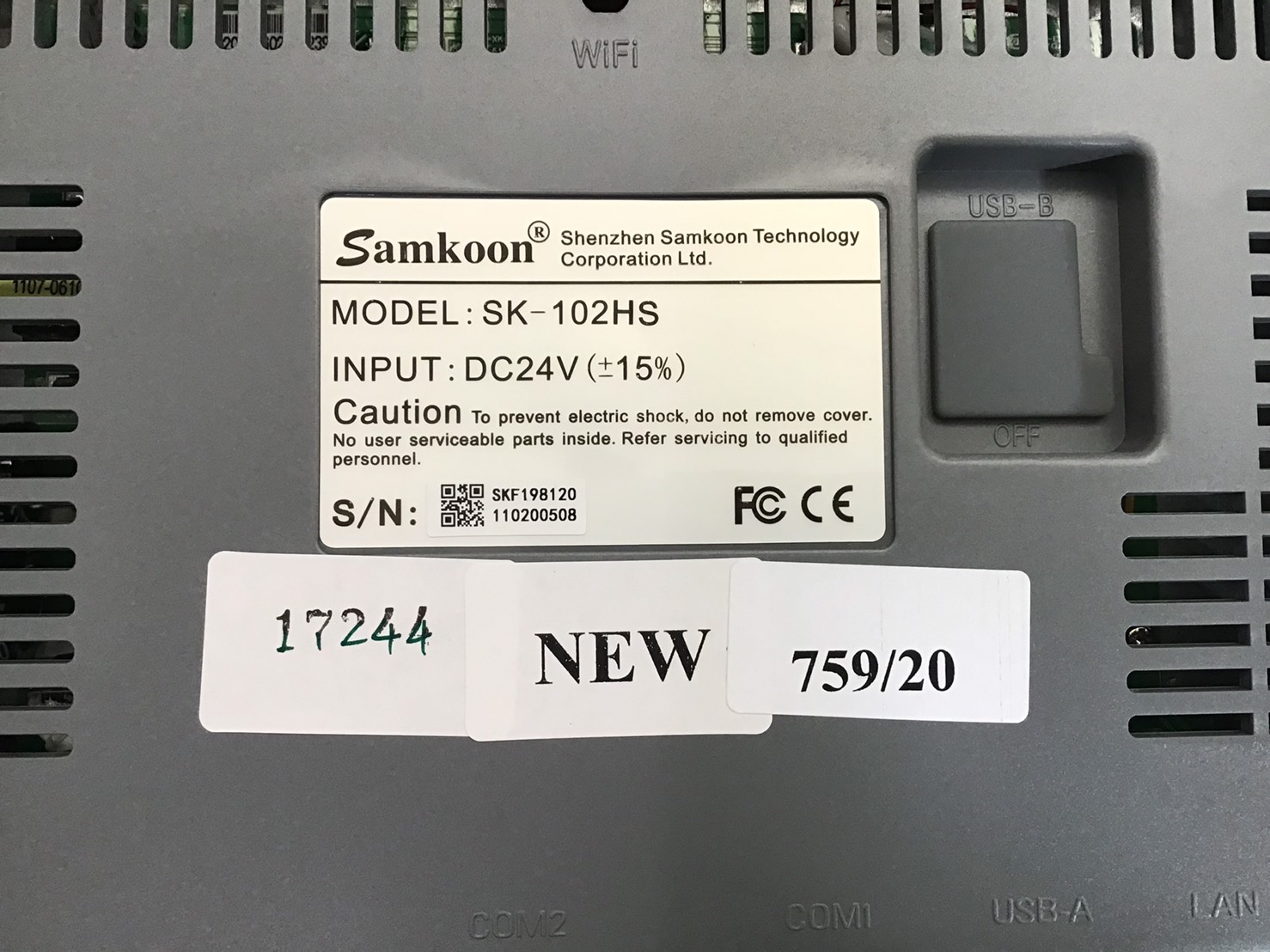 LCD TOUCH SCREEN " SAMKOON " MODEL : SK-102HS