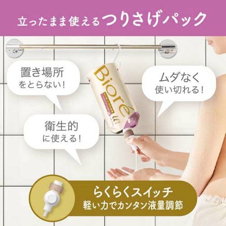 Kao Biore U The Body Wet Skin Body Lotion ขนาด 300 mL สีชมพู Airy Bouquet กลิ่นแนวดอกไม้หอมๆเลยค่ะ