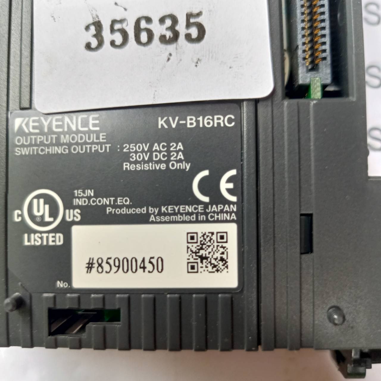 PLC " KEYENCE " MODEL : KV-B16RC
