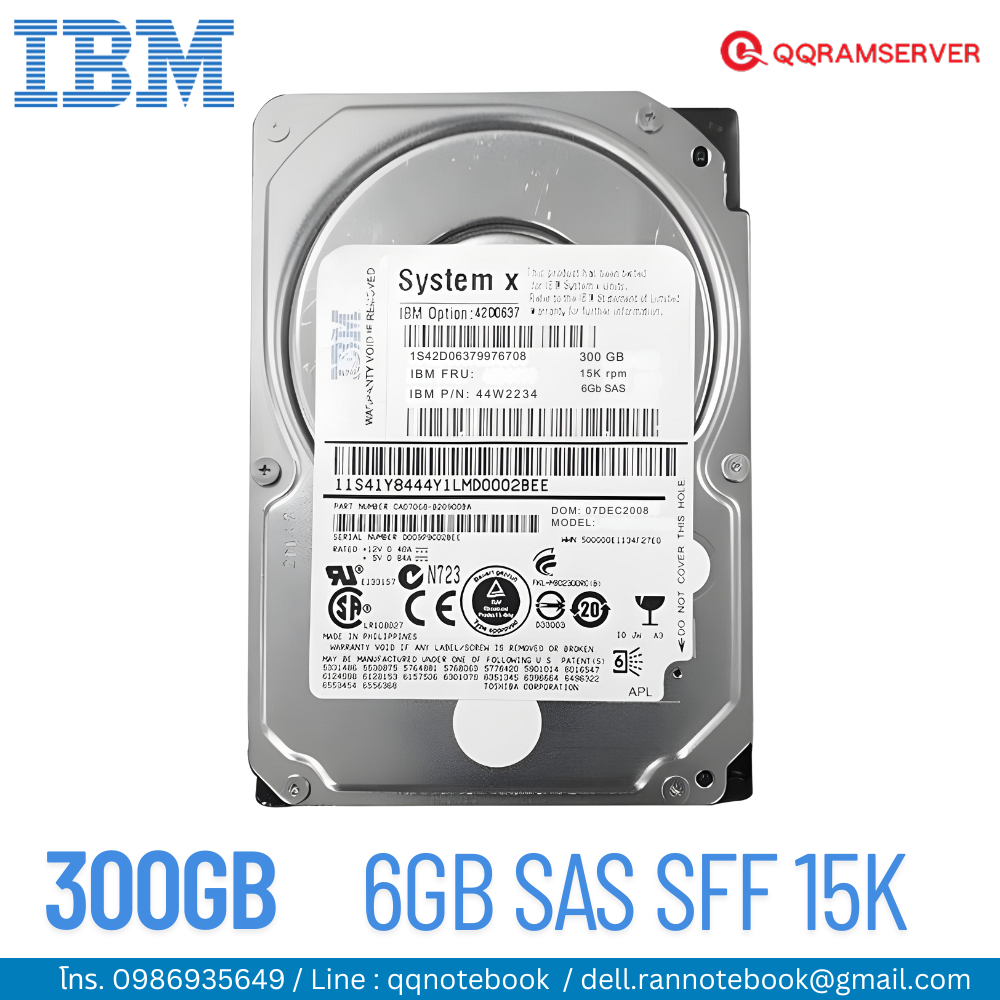 HDD Server IBM x3105 300 GB 6Gbps 15k Harddisk Server