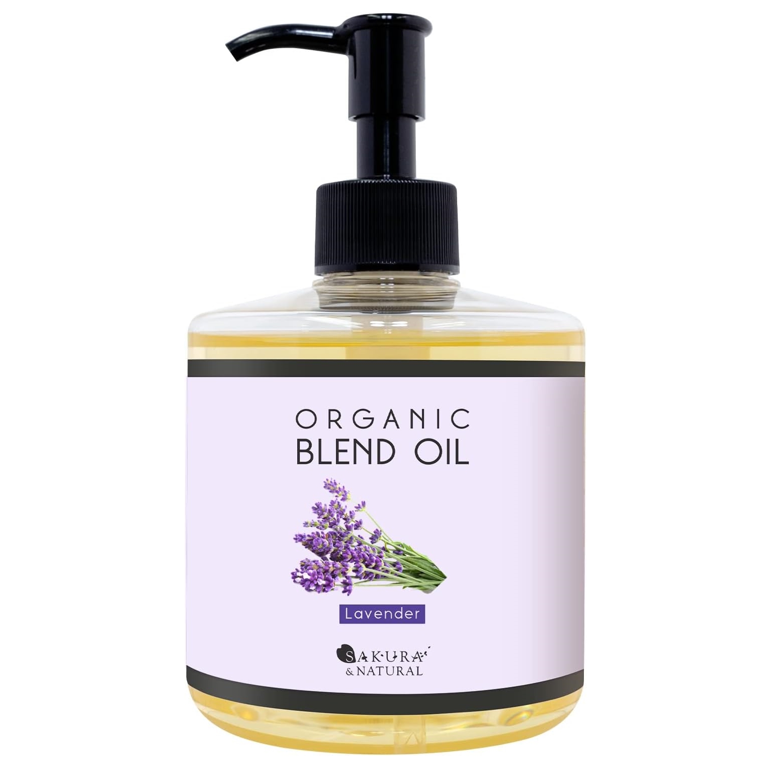 SAKURA & NATURAL น้ำมันออกแกนิค organic blend oil Lavender 300 ml マッサージオイル (金木犀ボディオイル (300mL)