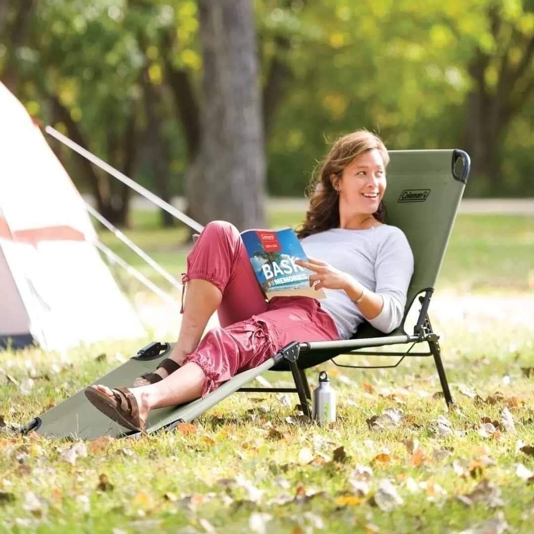 เตียงพับ Coleman converta folding cot สี olive เป็นสีใหม่ล่าสุดของปี2022 ของแท้นำเข้าจากญี่ปุ่