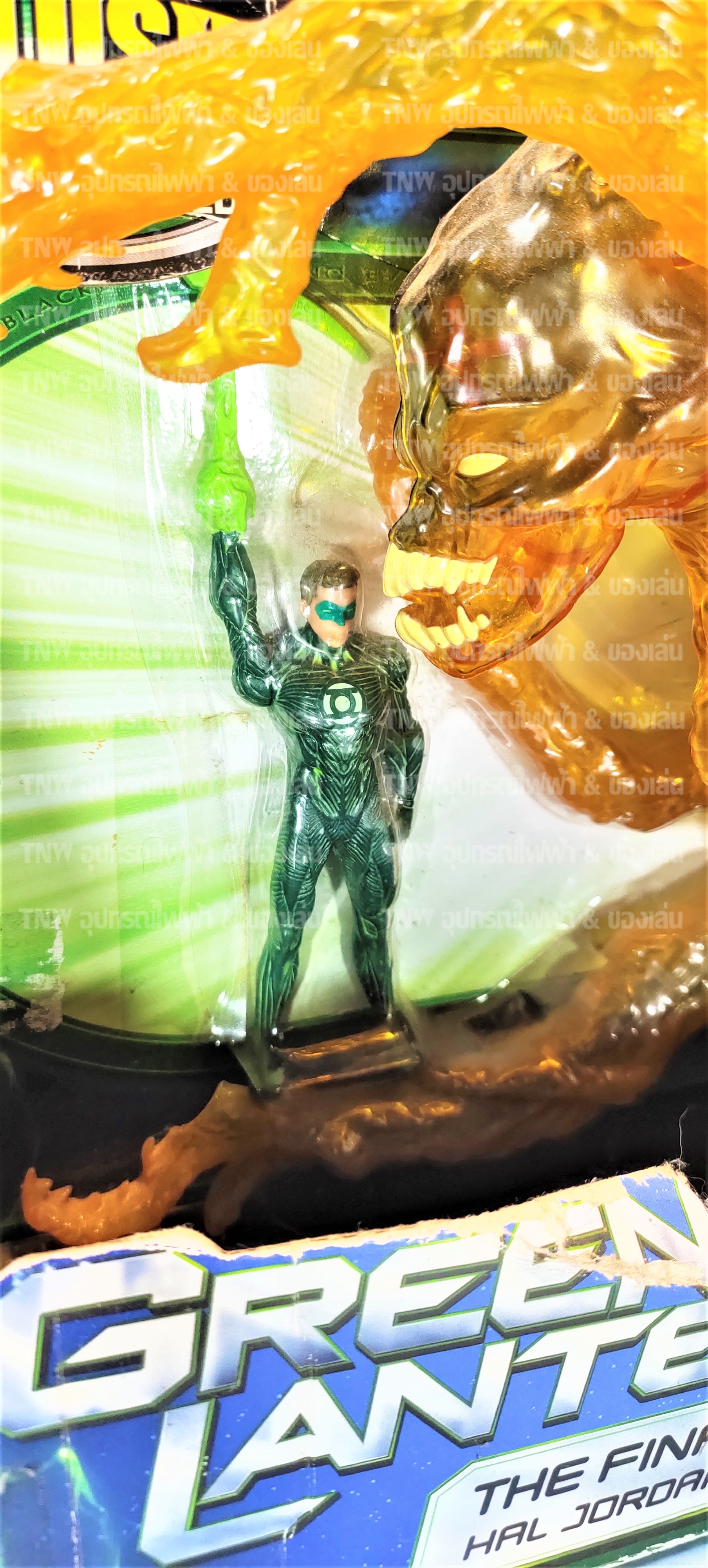 Green Lantern กรีนแลนเทริน ฮาล จอร์แดน และ พาราแล็ค งานของใหม่เก่าเก็บ เป็นงานโล๊ะจากห้าง ของแท้ลูกเล่น พาราแล็ค เมื่อบีบด้านท้าย จะมี ตะขอออกมา ตะครุบได้